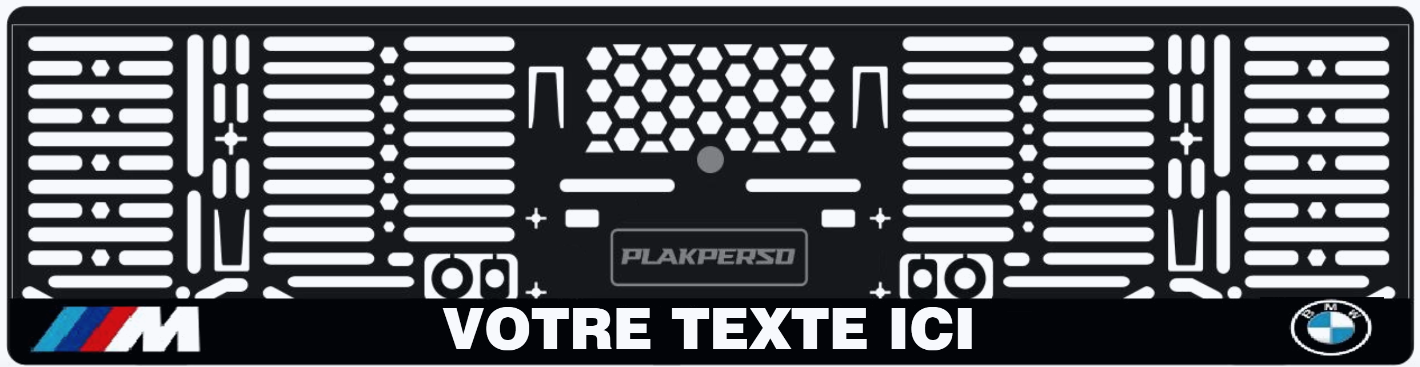 Support de plaque personnalisable - BMW