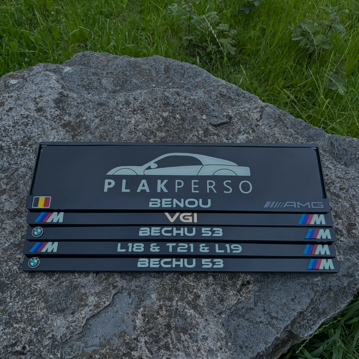 Portes Plaques Personnalisables - Auto