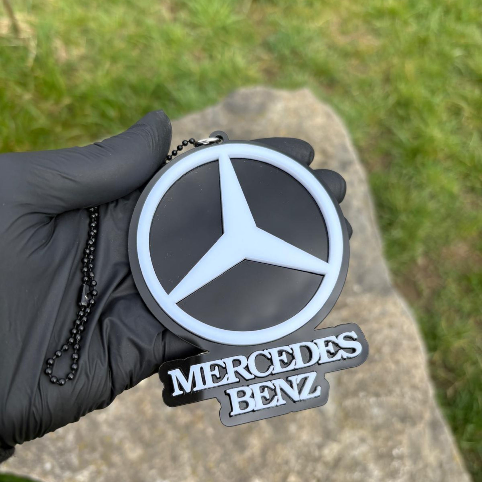 Pendentif pour Rétroviseur Personnalisé – Style 3D Plexi