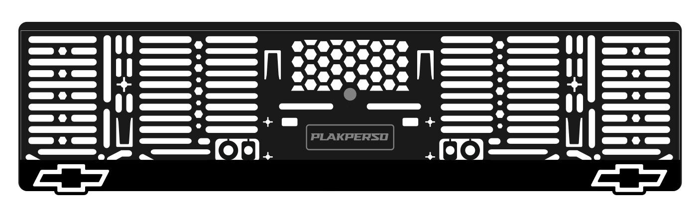 Support de plaque personnalisable - CHEVROLET