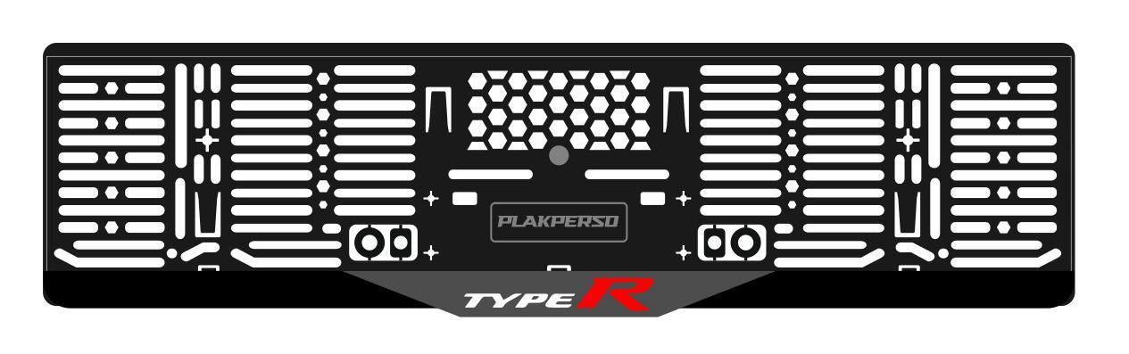 Support de plaque - HONDA TYPE R