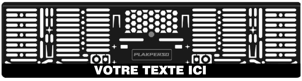 Support de plaque personnalisable auto - BASIC