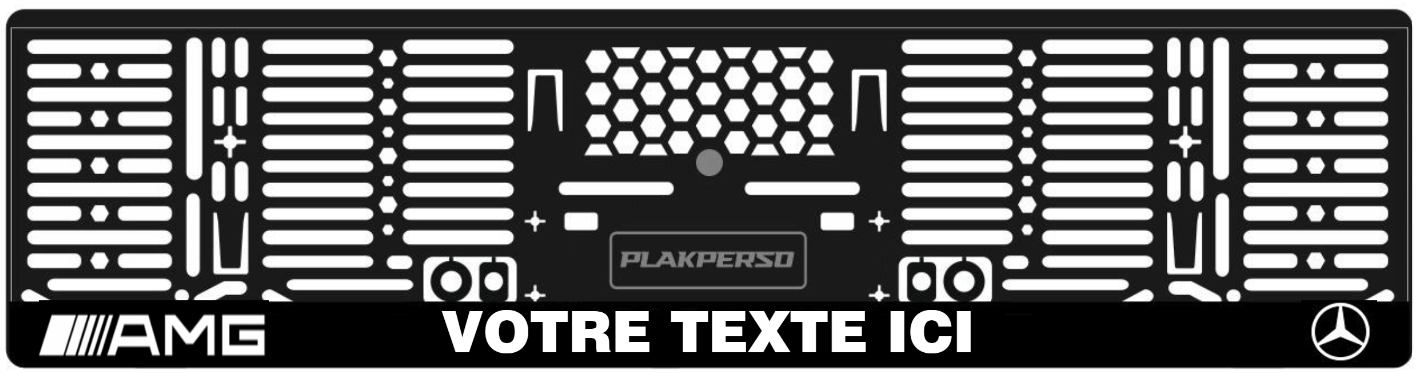Support de plaque personnalisable – MERCEDES
