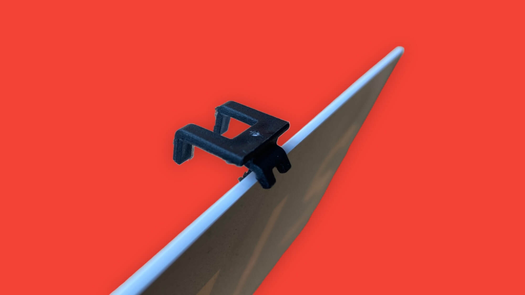 Jeu de 2 Pinces de Fixation pour Cache-Plaque