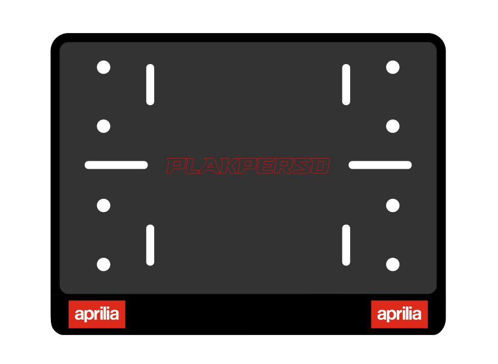 Support de plaque personnalisable moto - APRILIA