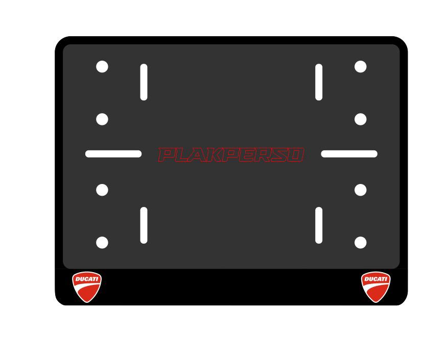 Support de plaque personnalisable moto - DUCATI