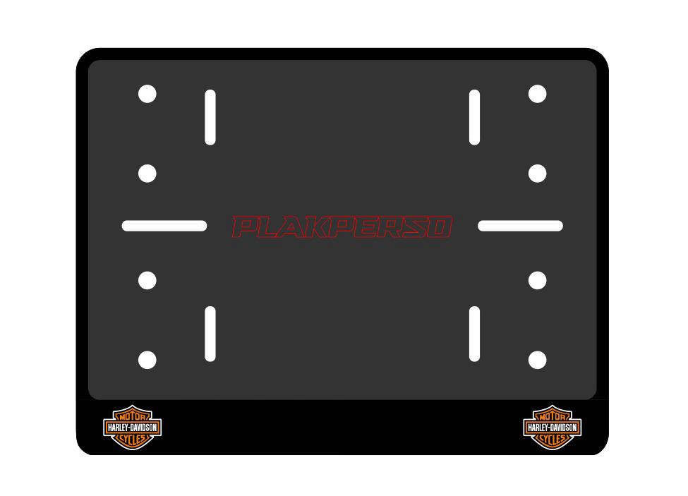 Support de plaque personnalisable moto - HARLEY DAVIDSON