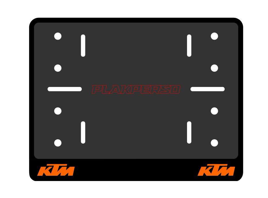 Support de plaque personnalisable moto - KTM