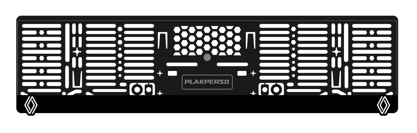 Support de plaque personnalisable - RENAULT
