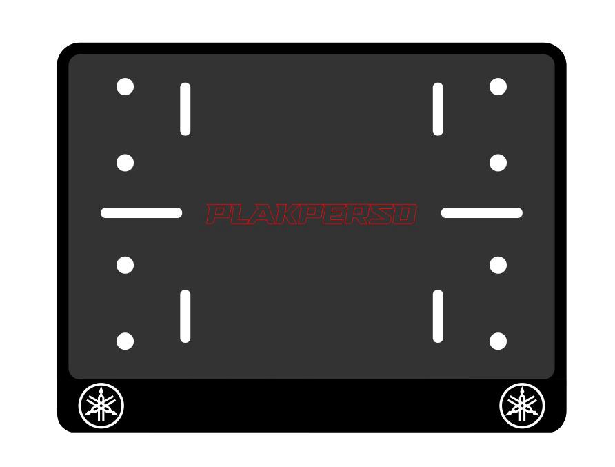 Support de plaque personnalisable moto - YAMAHA